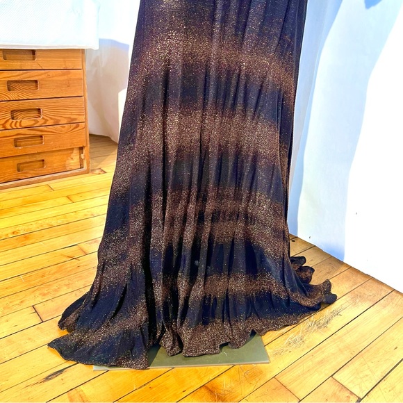 ROMAN KEFLAY VINTAGE BRONZE MAXI DRESS - Picture 9 of 10